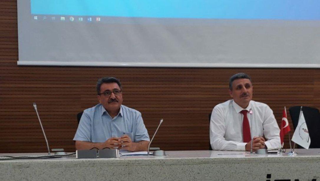 İlçe İSG Büro Yöneticilerimiz ile Müdür Yardımcımız ve İşveren Vekilimiz Mehmet Tahir BÜDÜN ve İl Koordinatörümüz Mehmet DEMİROK'un Katılımıyla Toplantı Gerçekleştirildi